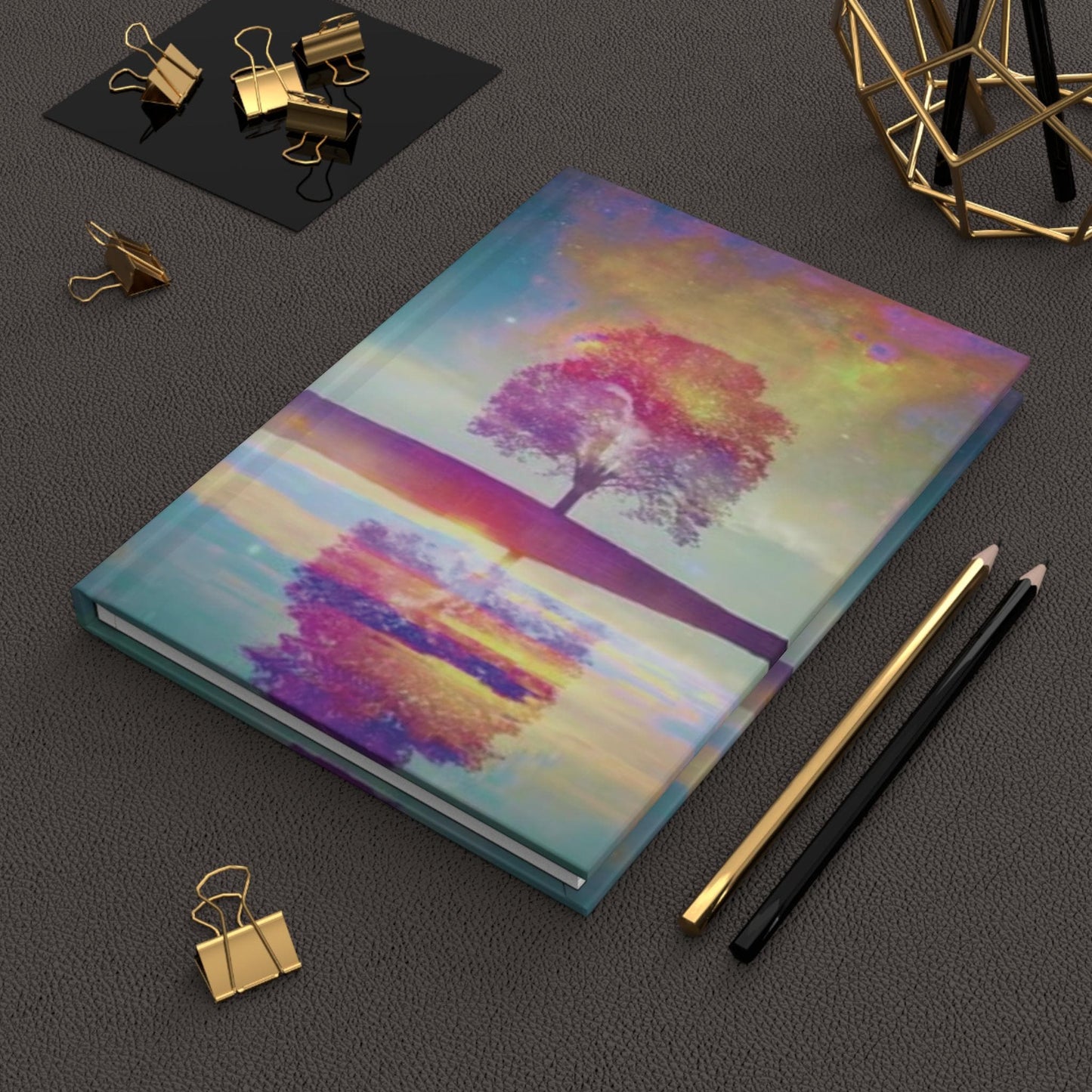 Celestial Aurora Borealis Journal: Galaxy-Inspired Tree Notebook for Night Sky Dreamers & Stargazers