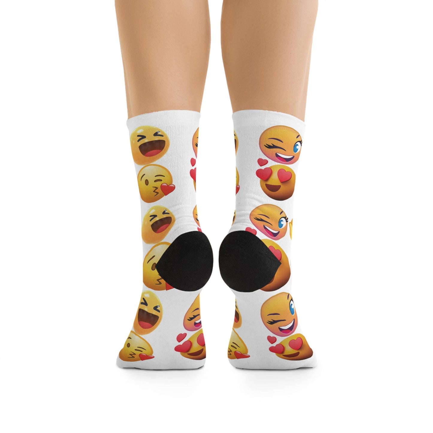 Emoji Socks: Recycled Poly Blend, Funny Novelty Gift