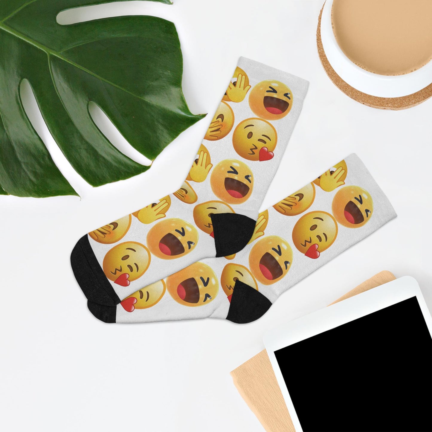 Emoji Socks: Recycled Poly Blend, Funny Novelty Gift