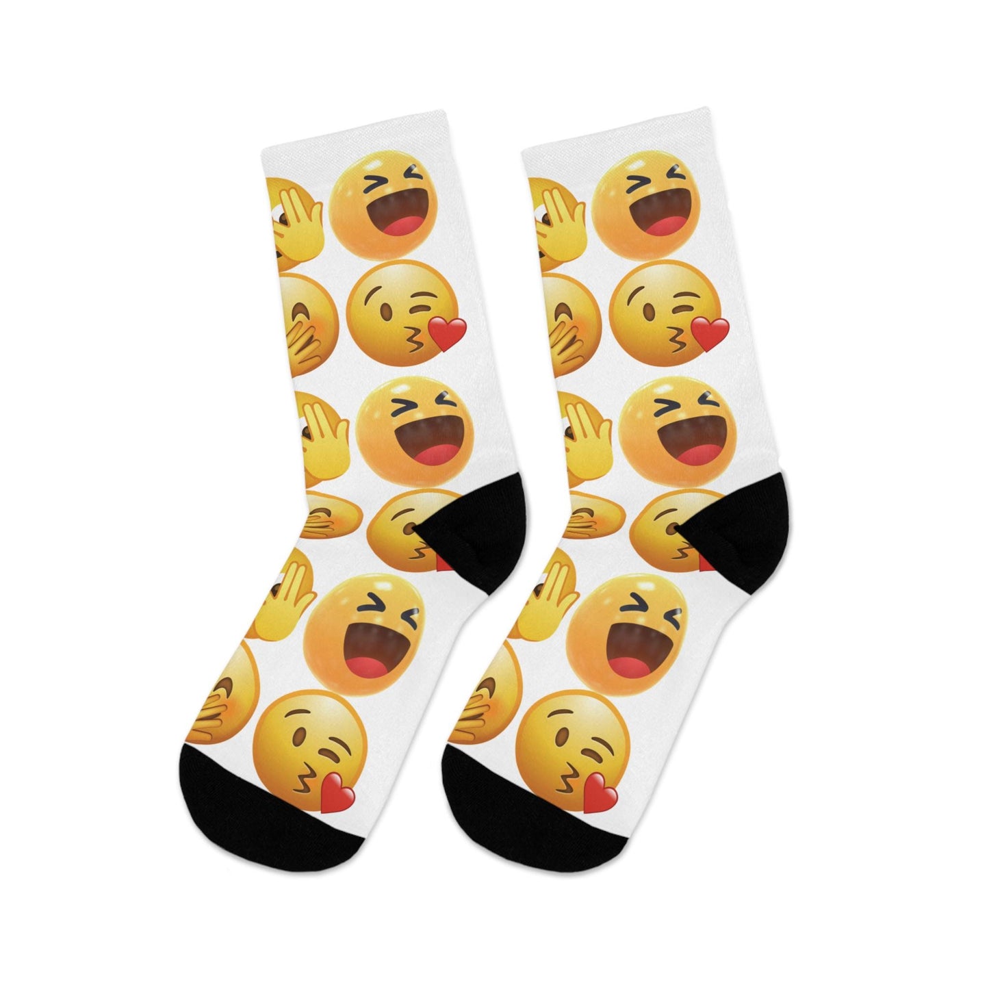 Emoji Socks: Recycled Poly Blend, Funny Novelty Gift