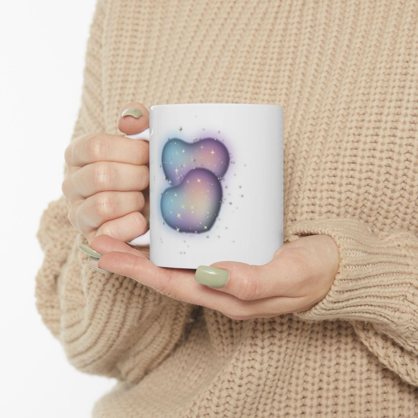Dreamy Ceramic Coffee Mug: Inspirational Art Drinkware