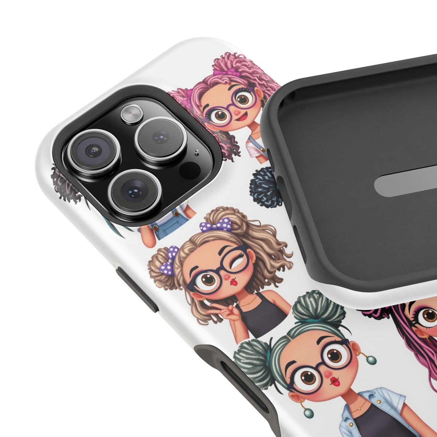 Artistic Girly Phone Covers: Personalized Magnetic Tough Cases for Trendy Tech Accessories