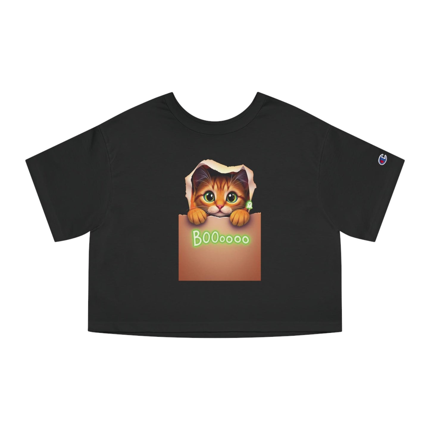 Cute Cat-Themed Cropped T-Shirt for Cat Lovers, Perfect for Casual Wear, Birthday Gifts, Animal Lovers, Cozy Vibe