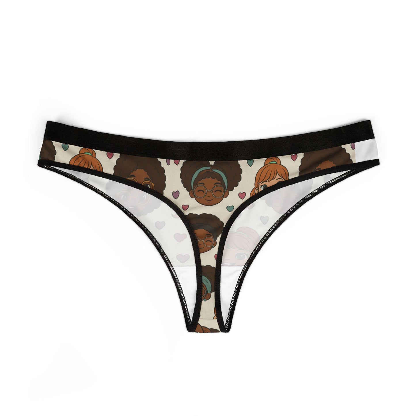 Kawaii Anime Doll Face Underwear: Cute Otaku Girl Lingerie, Bold Cartoon Panties, Nerdy Cosplay Gift