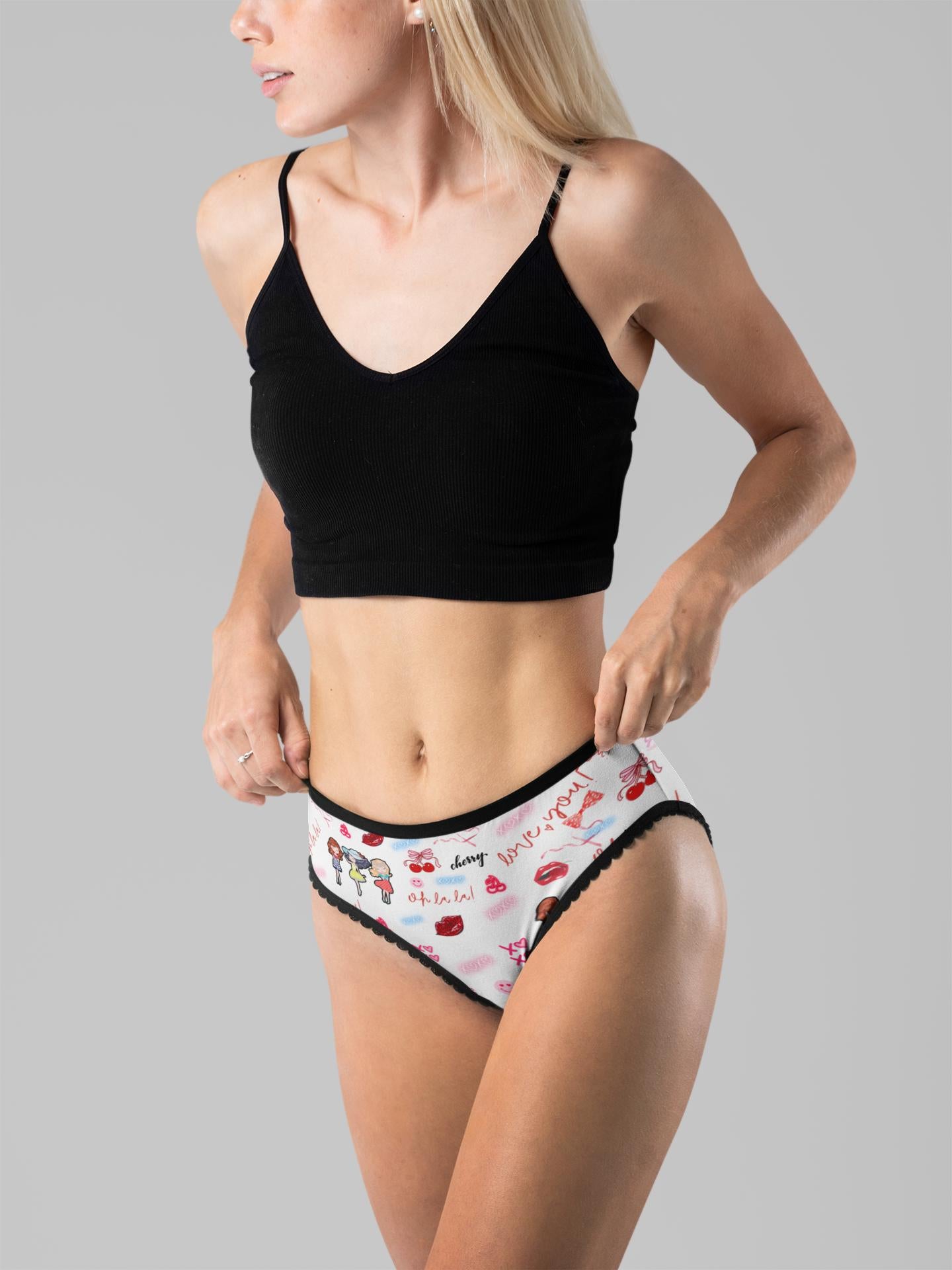 Playful Women's Briefs: Cute, Comfy Lingerie & Underwear - Fun Prints for Everyday Comfort