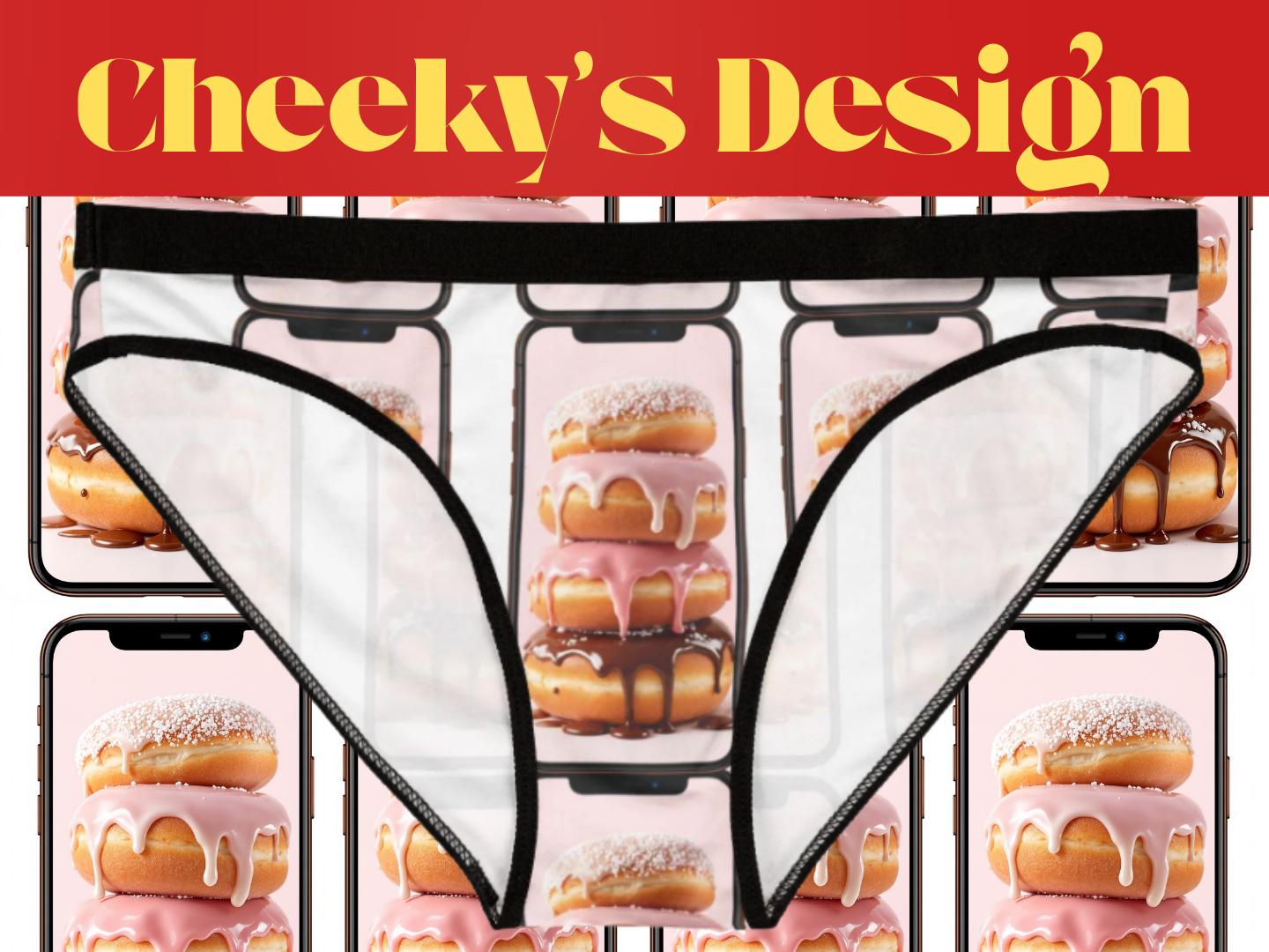 Donut Print Panties: Foodie Novelty Underwear