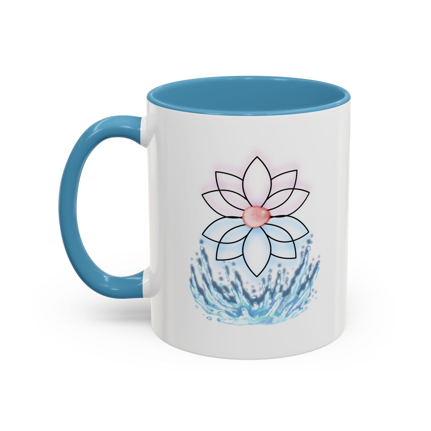 Lotus Coffee Mug: Inspirational Floral Tea Cup, Meditation Gift