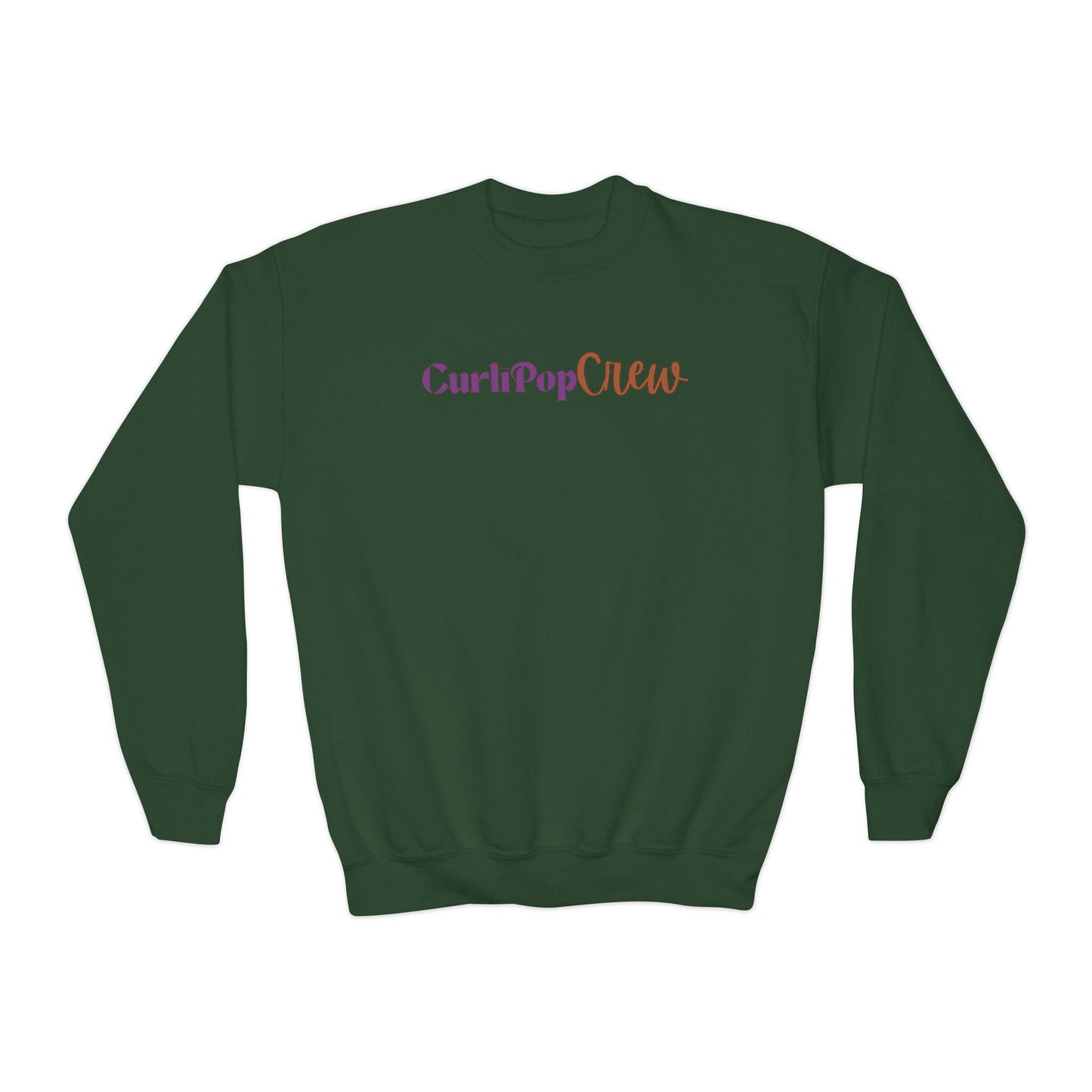 CurliPop Crew Kids Sweatshirt: Curly Hair Dolls, Nerdy Fashion
