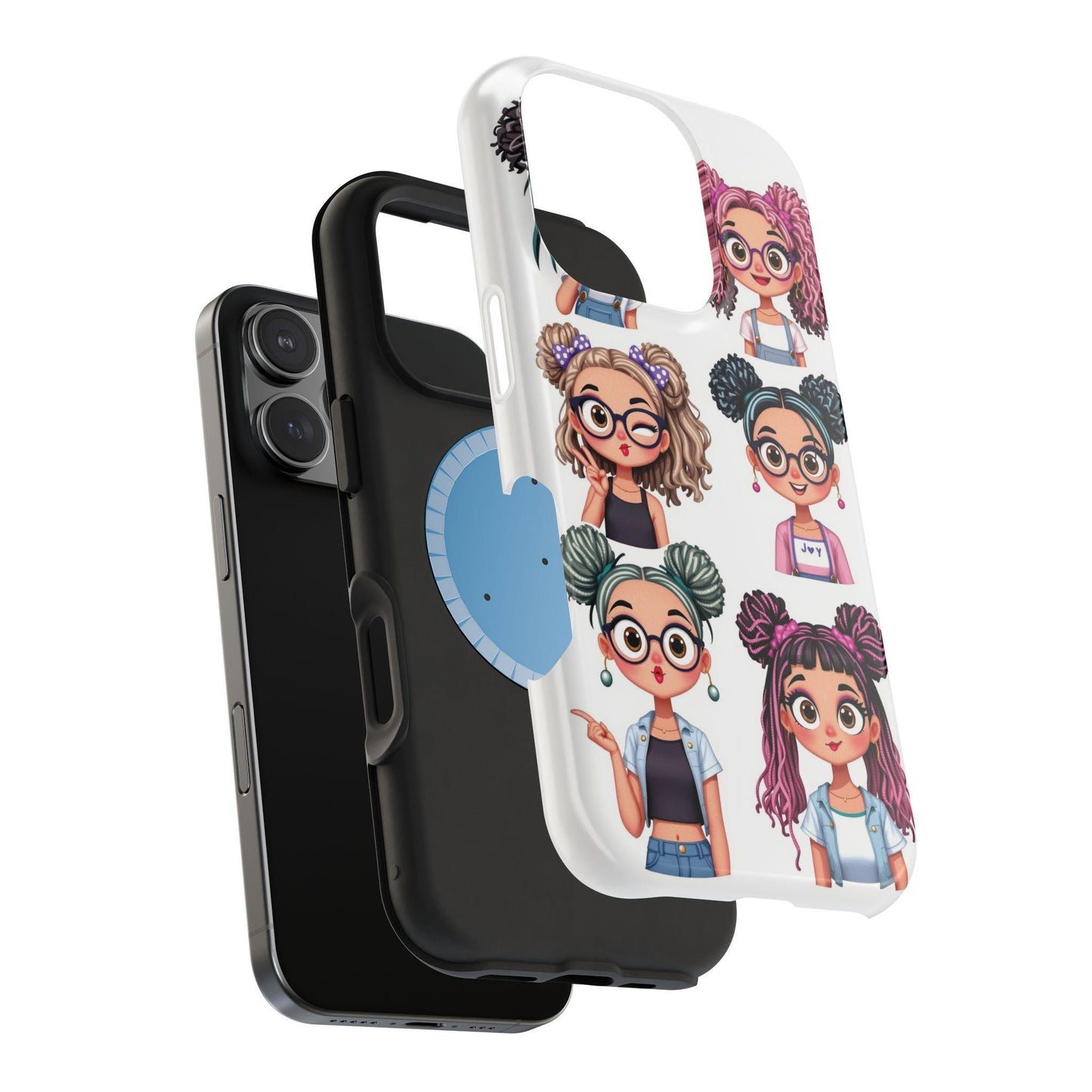 Artistic Girly Phone Covers: Personalized Magnetic Tough Cases for Trendy Tech Accessories