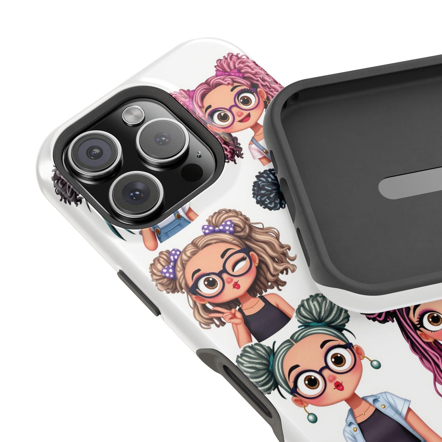 Artistic Girly Phone Covers: Personalized Magnetic Tough Cases for Trendy Tech Accessories