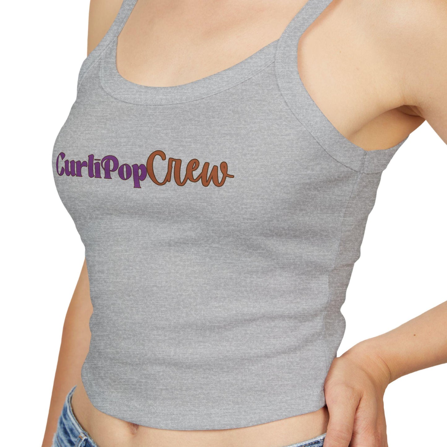 CurliPop Crew Dolls Women's Tank Top, Cute & Quirky Tee, Bandana Flair, Summer Fashion