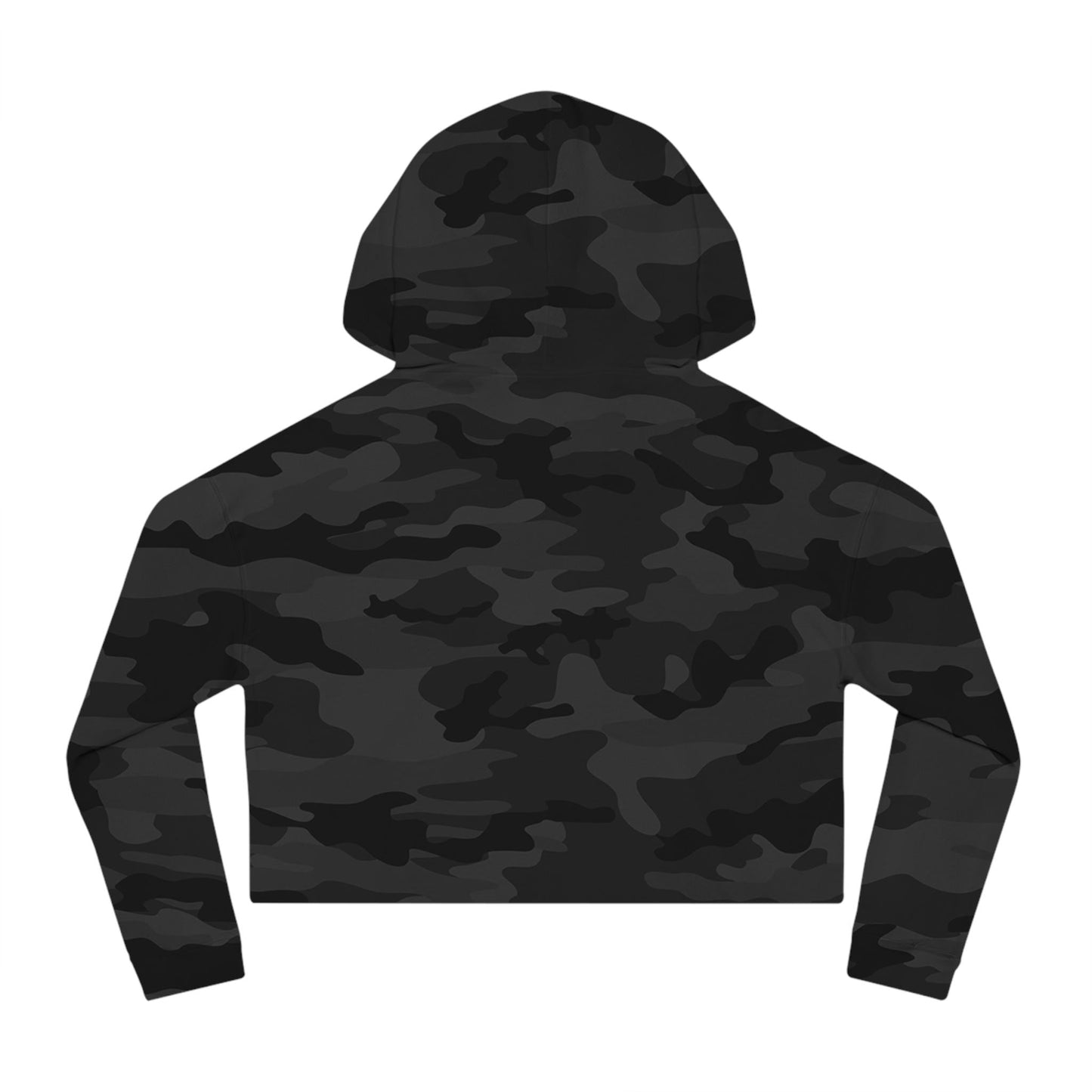 Glow-in-the-Dark Peek-a-Boo Cat Cropped Hoodie: Spooky Halloween Sweatshirt