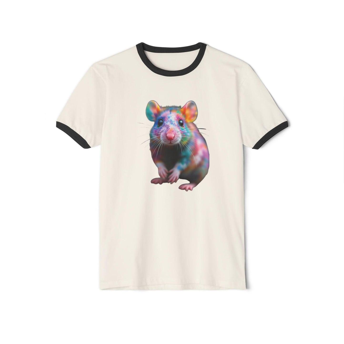 Colorful Mouse Ringer T-Shirt: Fun Graphic Cotton Tee