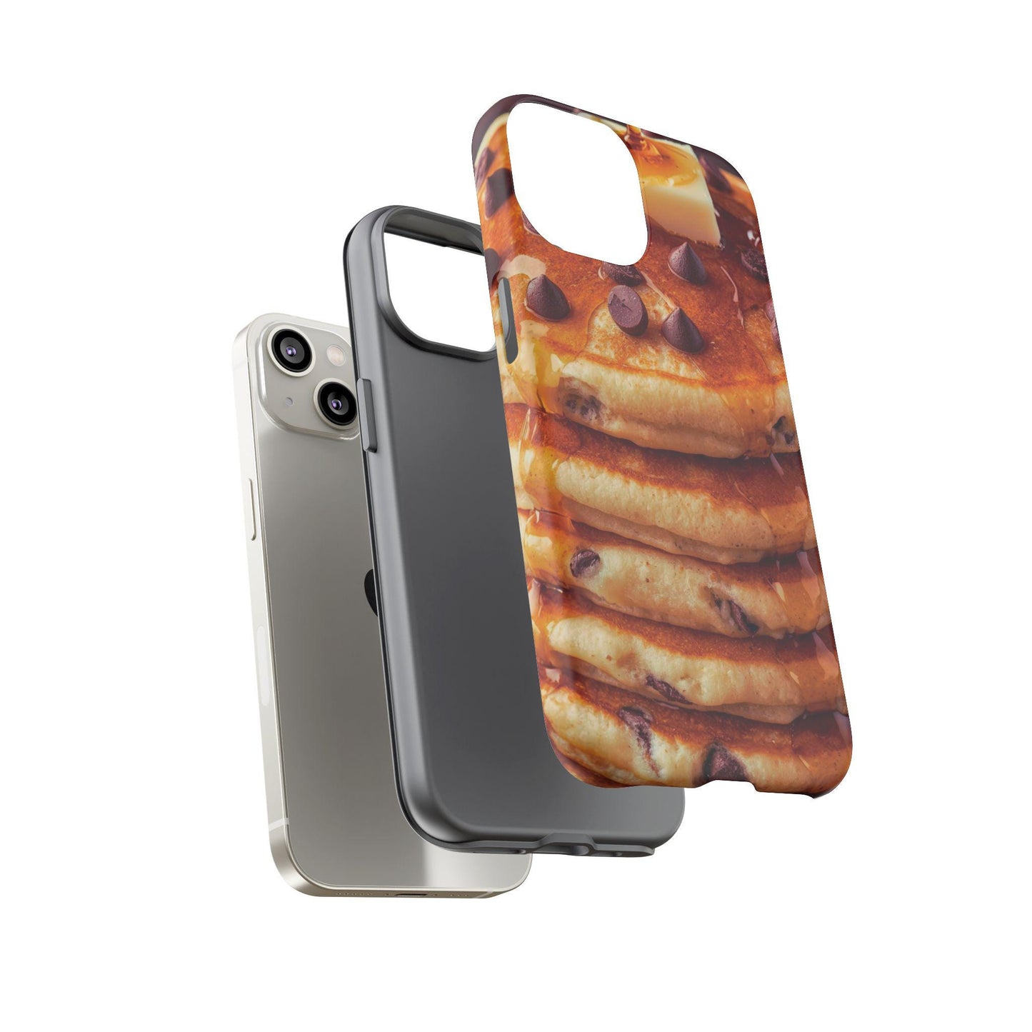 Chocolate Chip Pancake iPhone Case: Foodie Phone Cover for iPhone 16-14