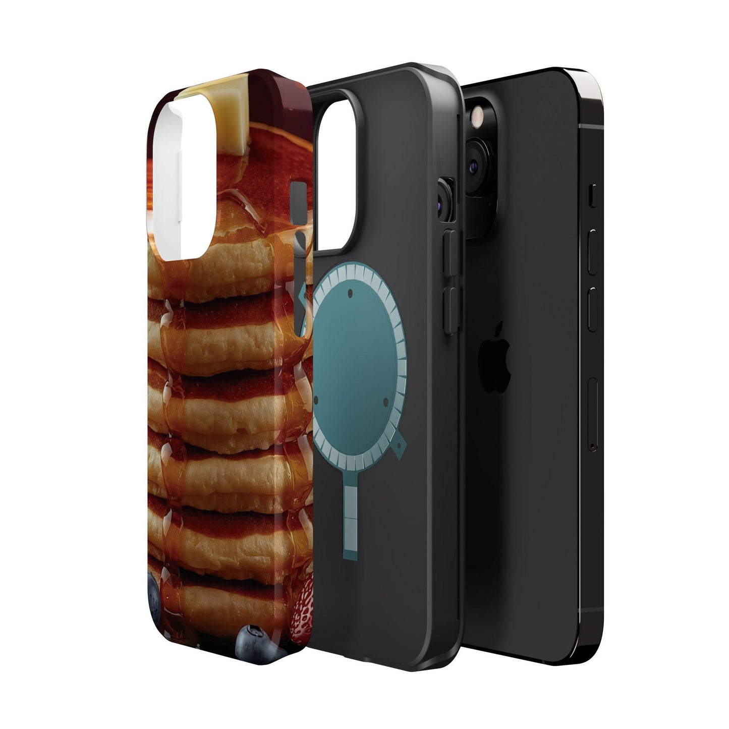 Blueberry Pancake iPhone Case: MagSafe Compatible, Foodie Gift