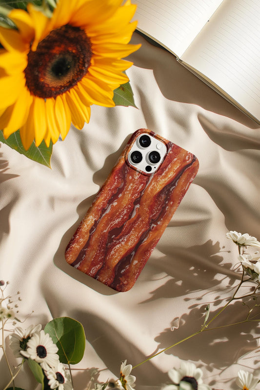 Bacon Lovers Phone Cases, Fun Foodie Gift, Funny Accessory, Holiday Present, Unique Phone Cover