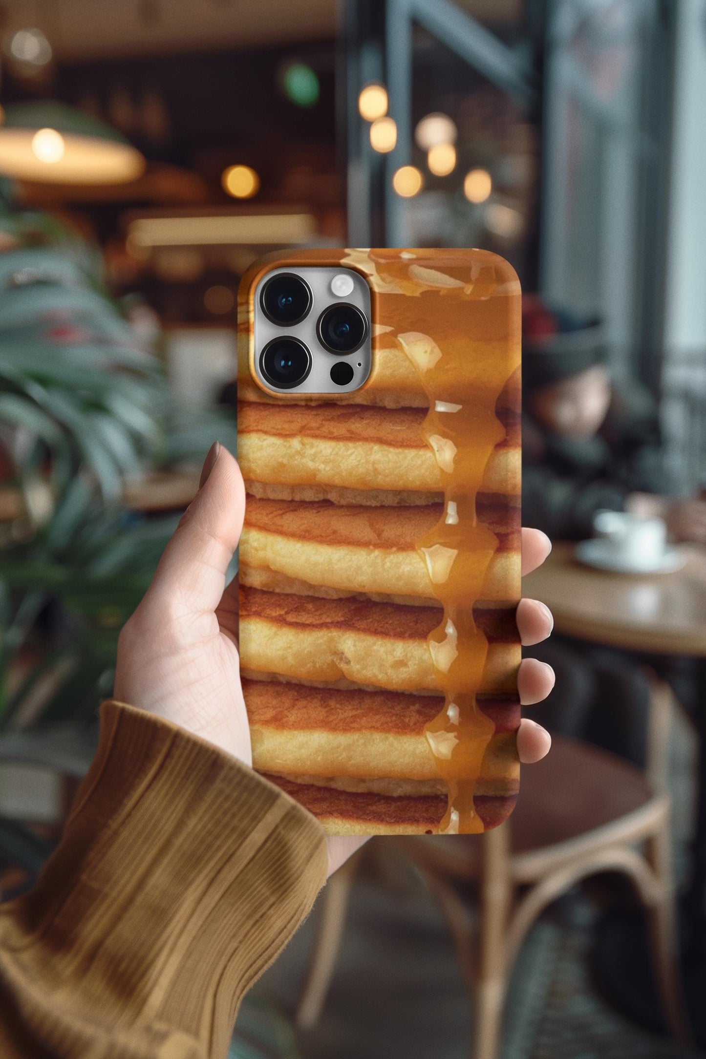 Dulce de Leche Pancake Phone Case: Foodie Gift, Magnetic, Tough