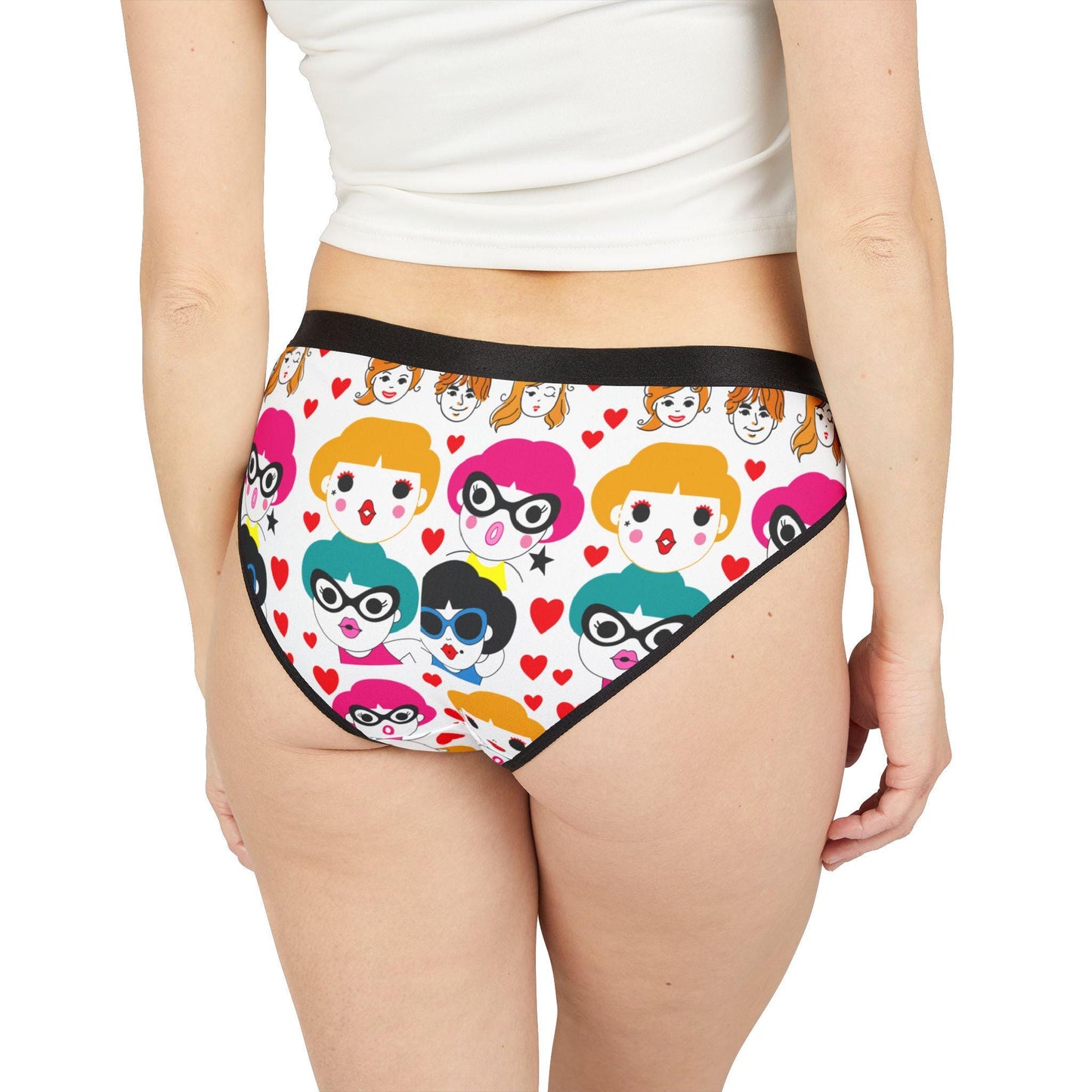 Kawaii Anime Girl Panties: Colorful Pop-Art Underwear