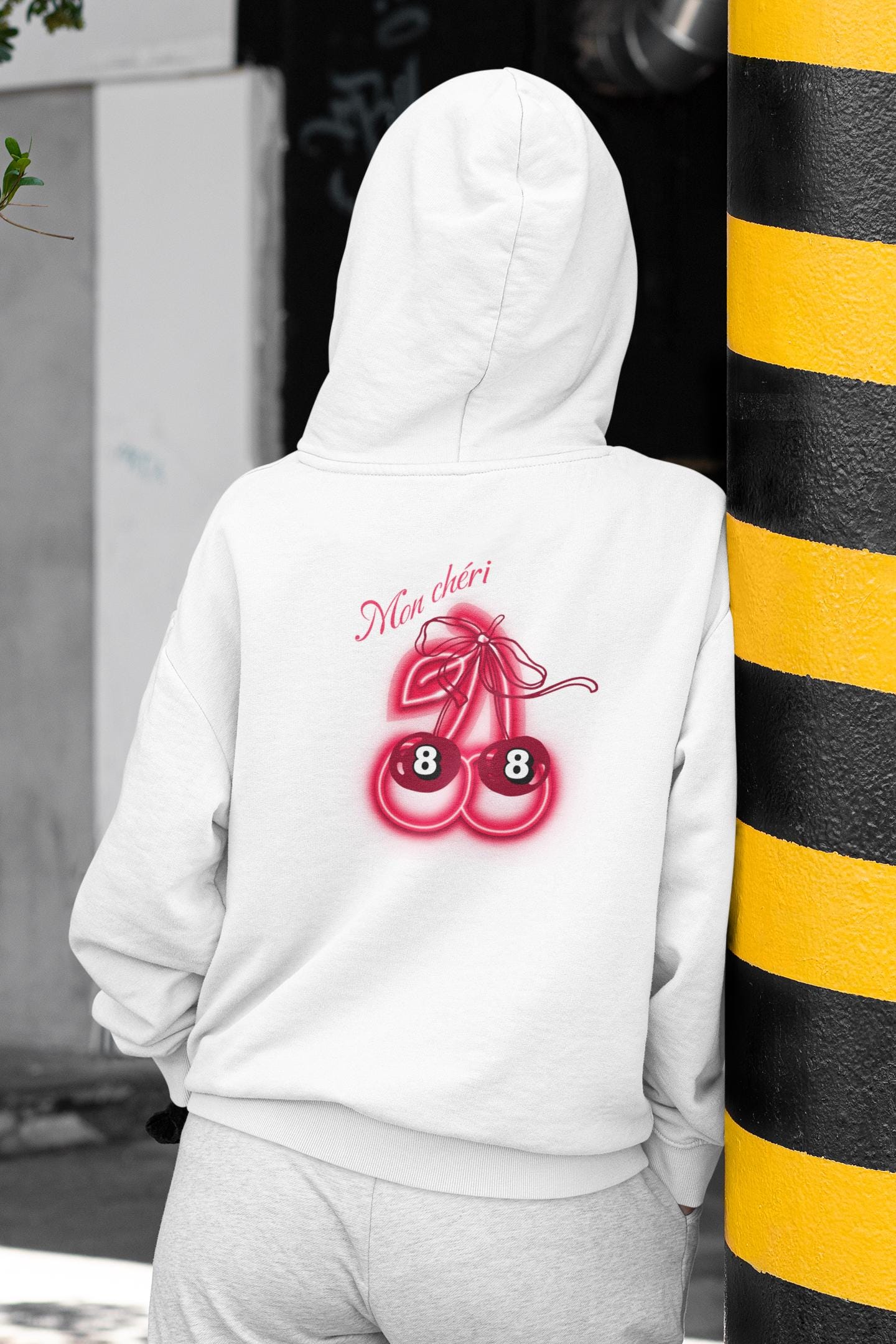 Vibrant Cherry Bomb Graphic Hoodie | Unisex Pink Streetwear Sweatshirt for Trendy Casual Style