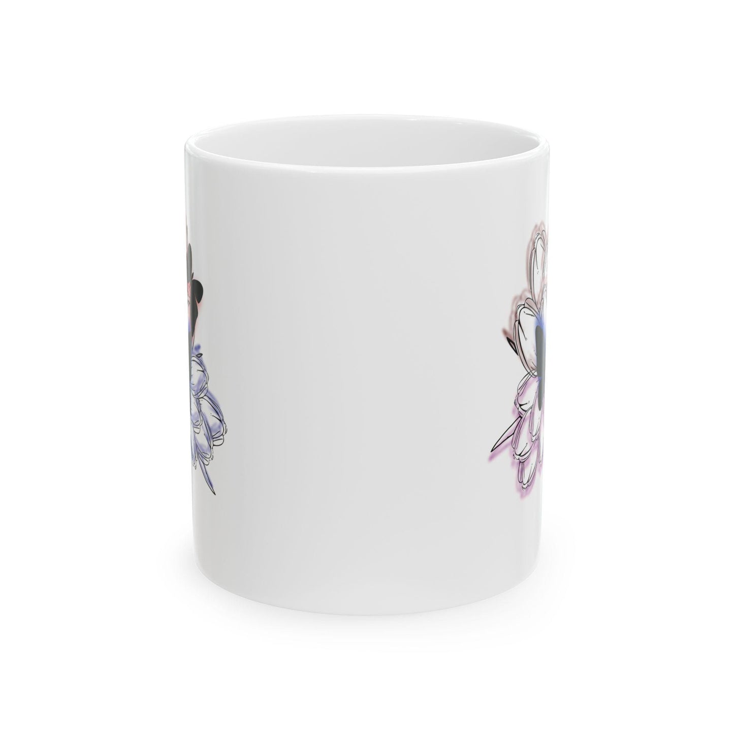 Bohemian Floral Ceramic Coffee Mug - Gift for Coffee Lovers