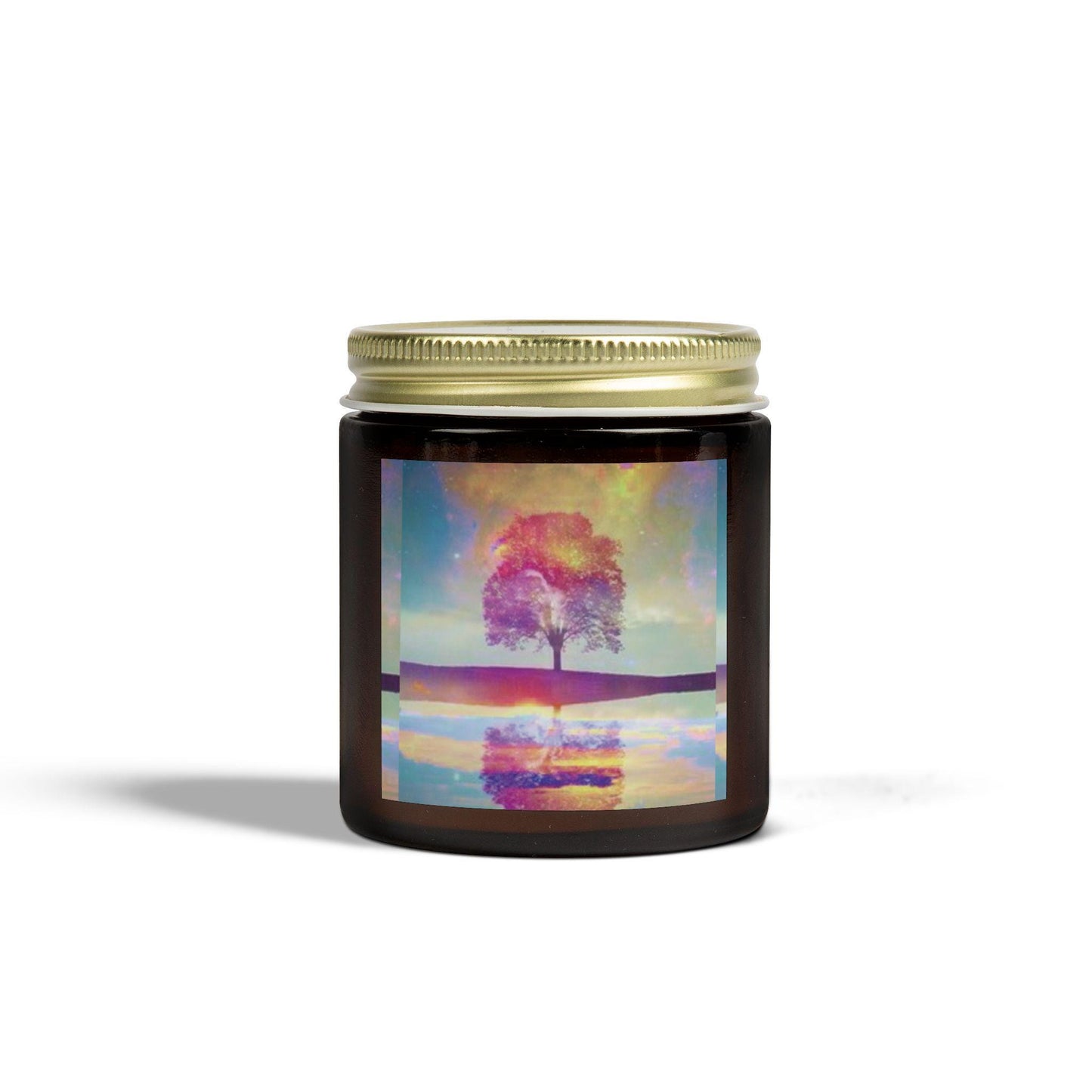 Eco-Friendly Cinnamon Chai Aromatherapy Candle with Celestial Astronomy Art Design for Home Decor