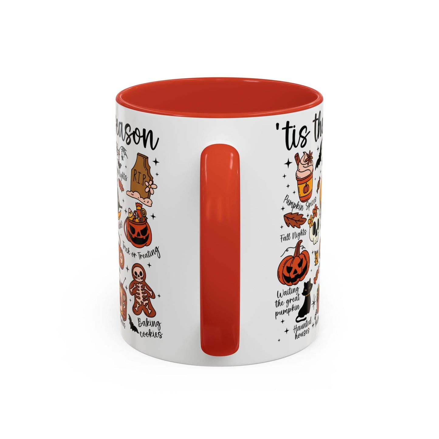 Halloween Vibes Coffee Mug, Spooky Season Drinkware, Gift for Halloween Lovers, Pumpkin Mug, Seasonal Home Decor, TIS The Season