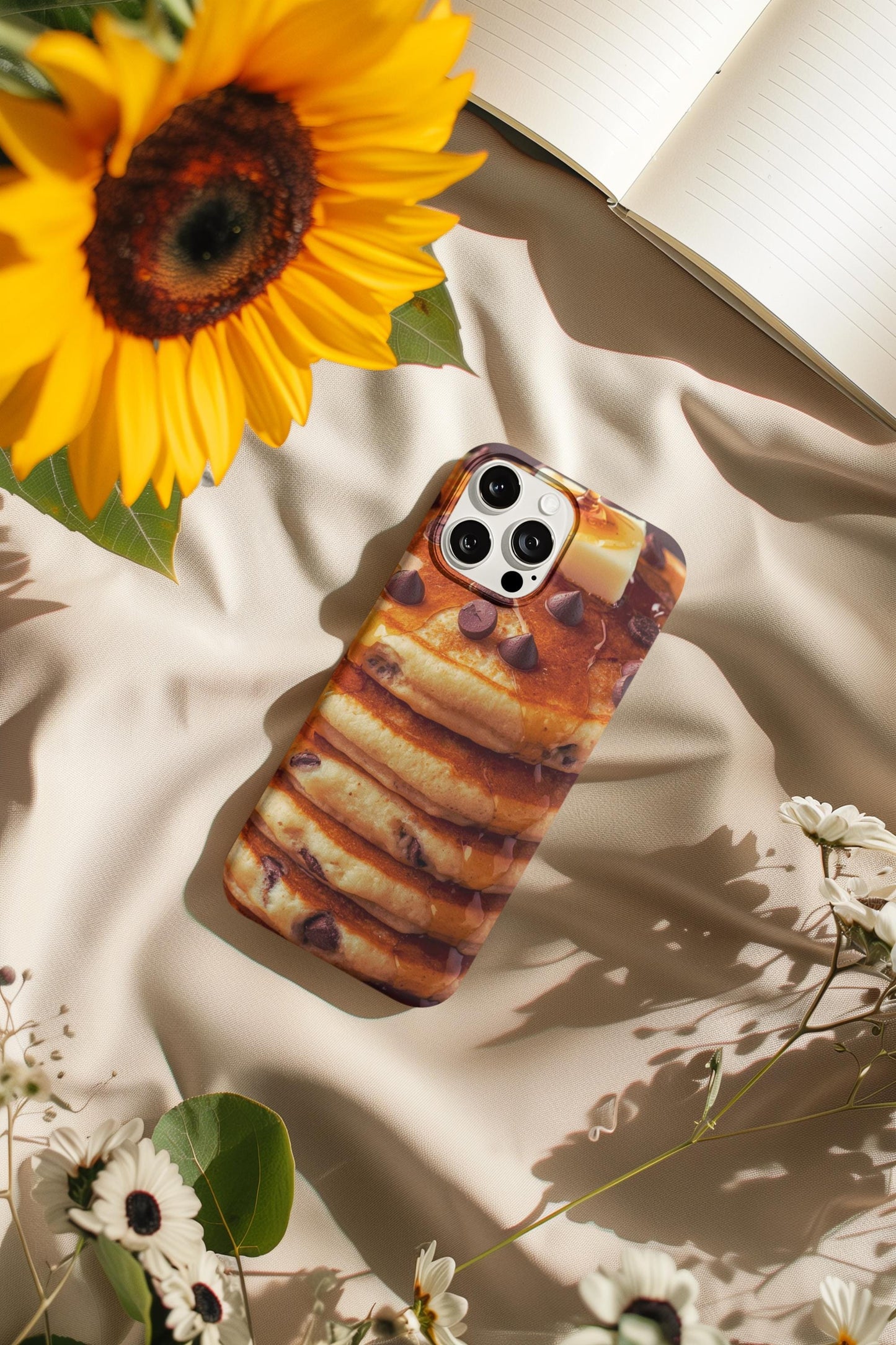 Chocolate Chip Pancake iPhone Case: Foodie Phone Cover for iPhone 16-14