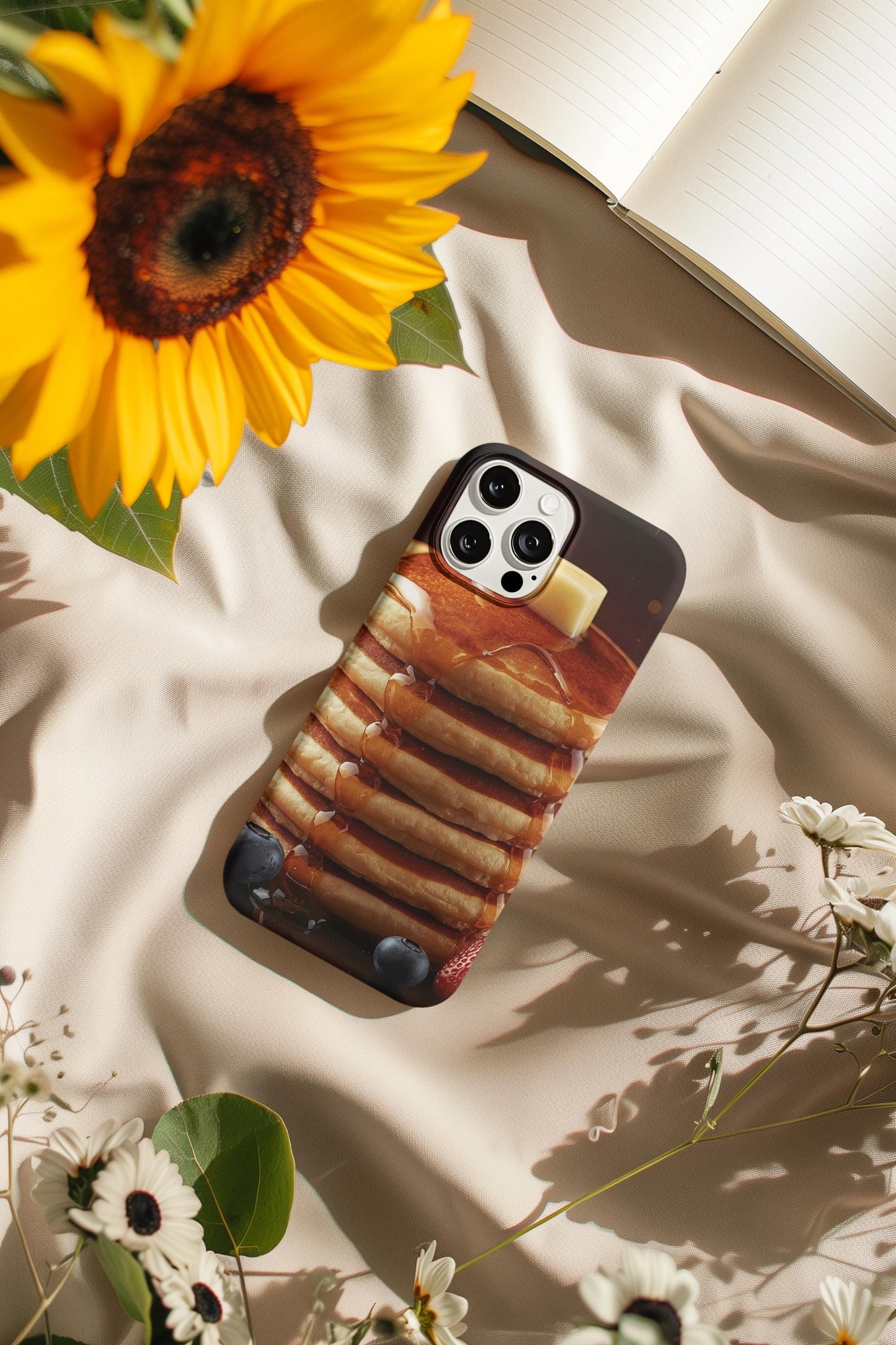Blueberry Pancake iPhone Case: MagSafe Compatible, Foodie Gift