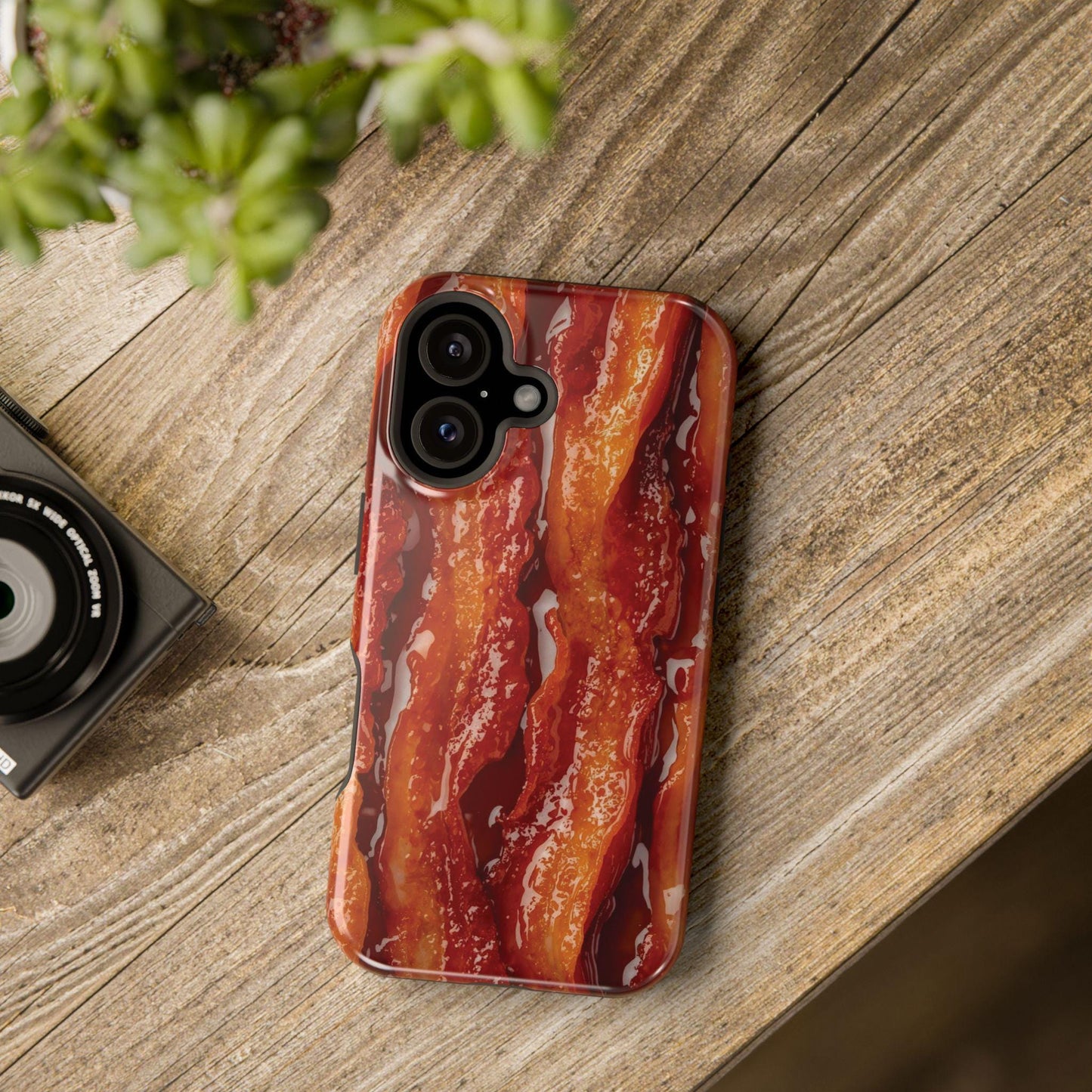 Bacon Lovers Phone Cases, Fun Foodie Gift, Funny Accessory, Holiday Present, Unique Phone Cover