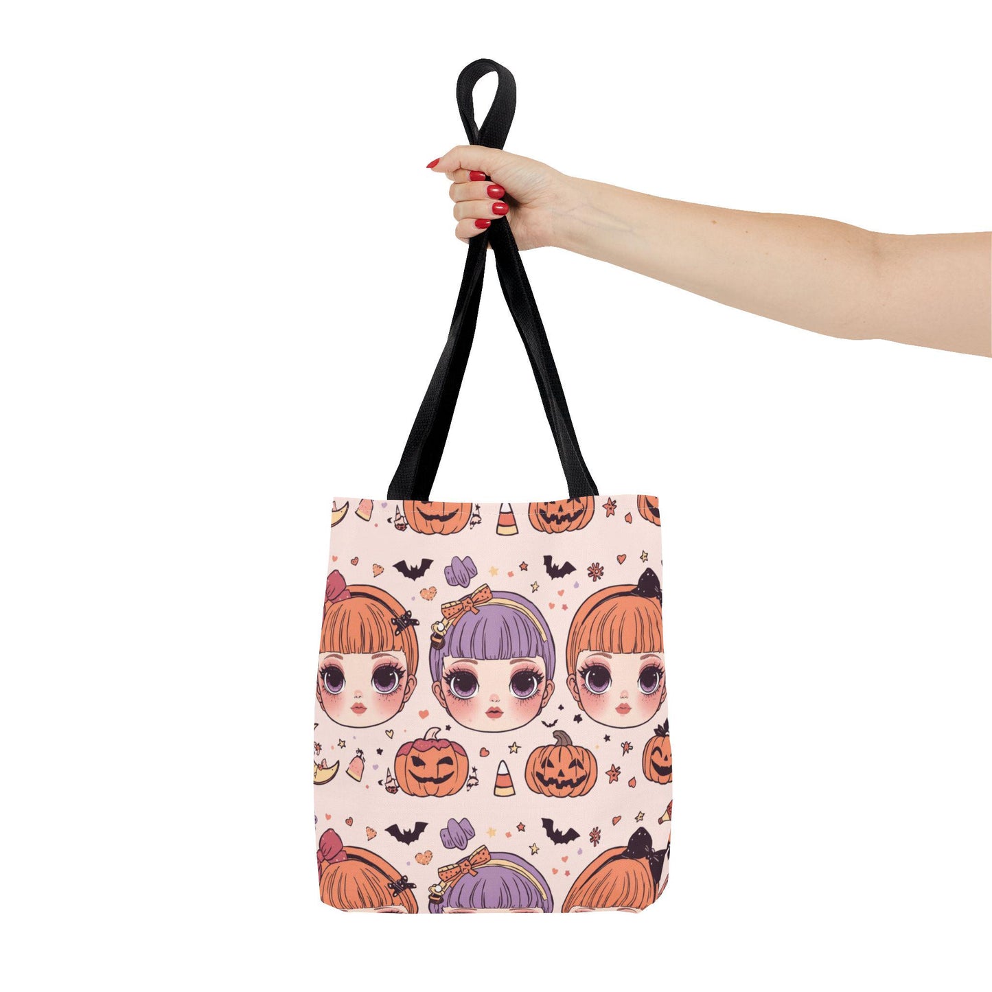 Whimsical Halloween Tote: Spooky-Cute Pumpkin Design for Trick-or-Treat, Fall Festivities & Witch Lovers