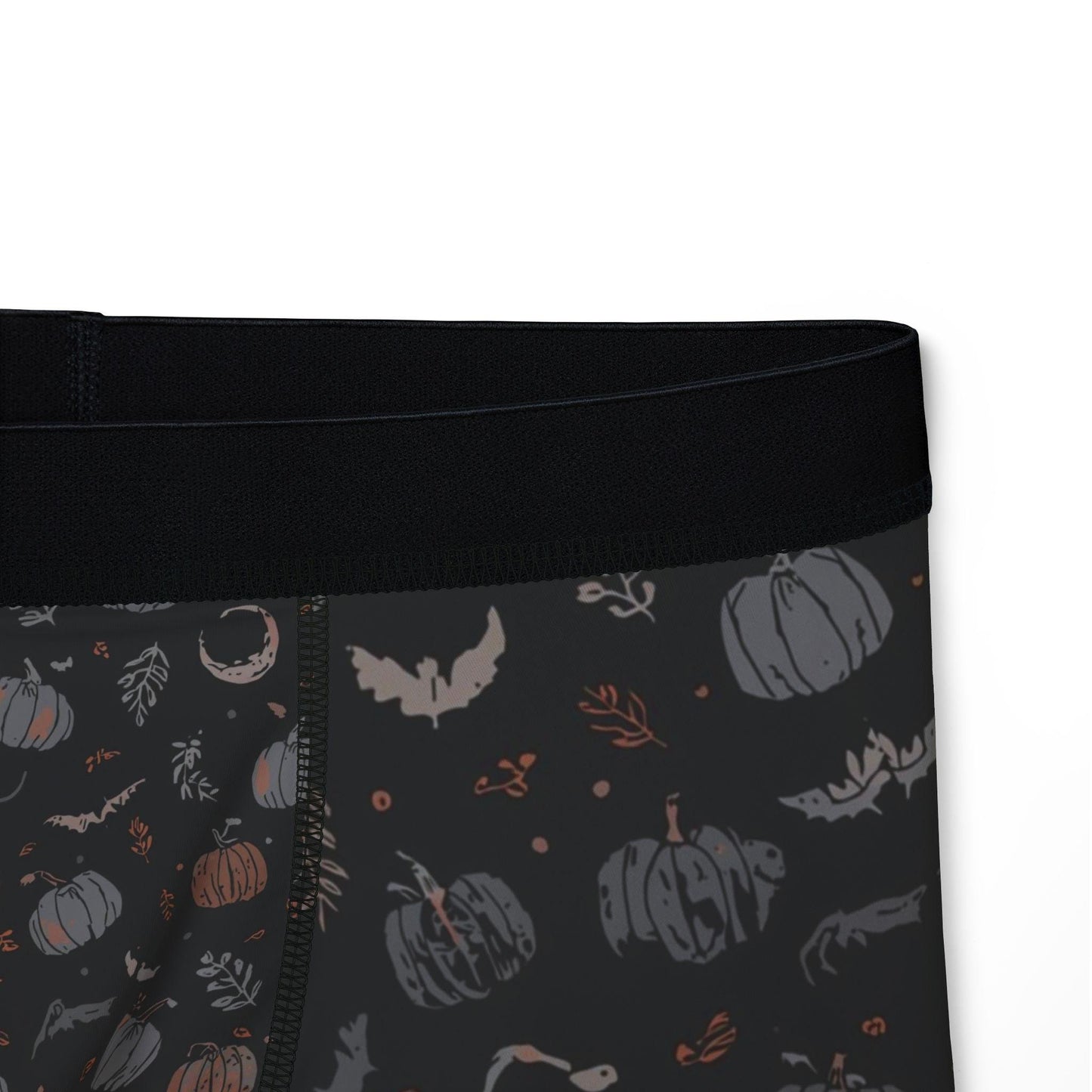Subtle Halloween Boxer Briefs, Fall Print Mens Underwear, Seasonal Gift for Him