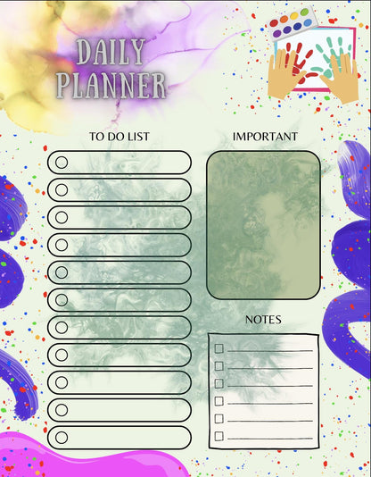 Kids Planner Bundle: Homeschool Organizer with Coloring Pages (Digital Download)