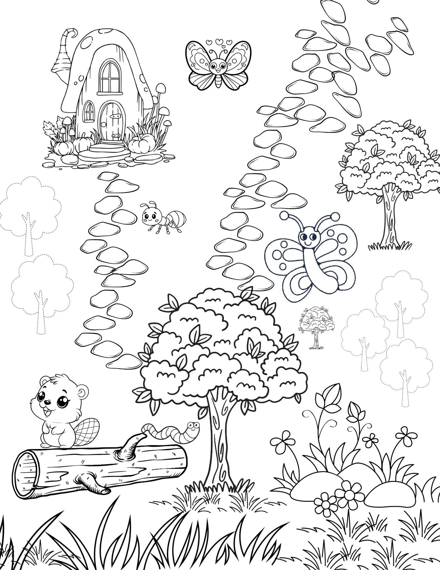 Kids Planner Bundle: Homeschool Organizer with Coloring Pages (Digital Download)