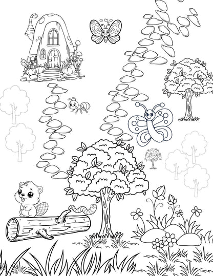 Kids Planner Bundle: Homeschool Organizer with Coloring Pages (Digital Download)