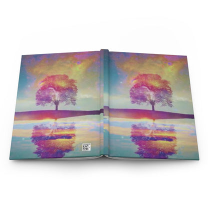 Celestial Aurora Borealis Journal: Galaxy-Inspired Tree Notebook for Night Sky Dreamers & Stargazers
