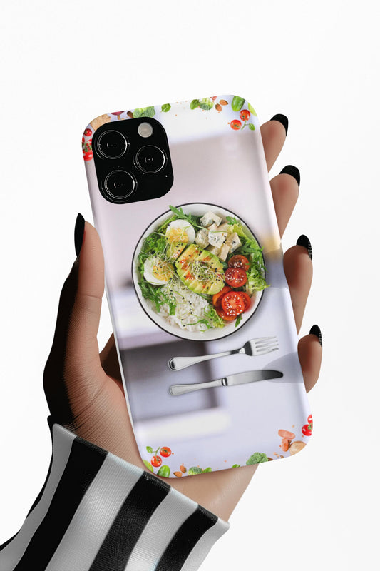 Eco-Friendly Phone Case with Vibrant Salad Design, Biodegradable Cases, Sustainable Gift, Kitchen Lover Accessory, Green Living, [...]