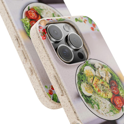 Eco-Friendly Phone Case with Vibrant Salad Design, Biodegradable Cases, Sustainable Gift, Kitchen Lover Accessory, Green Living, [...]