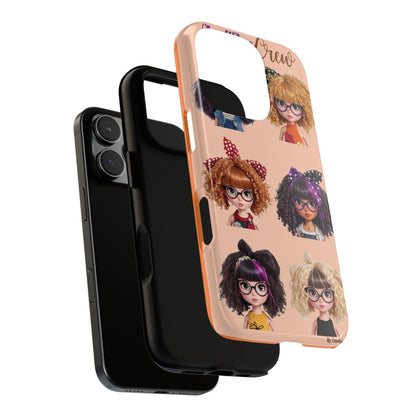 Nerdy Fashion Doll Phone Case: Protective iPhone, Samsung, Pixel Cover