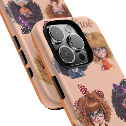 Nerdy Fashion Doll Phone Case: Protective iPhone, Samsung, Pixel Cover