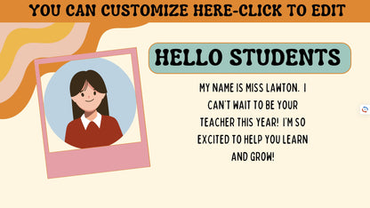 Editable Digital Academic Planner: Customizable School Year Organizer with Student Templates
