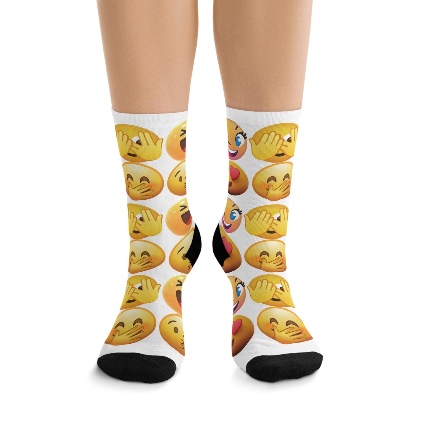 Emoji Socks: Recycled Poly Blend, Funny Novelty Gift