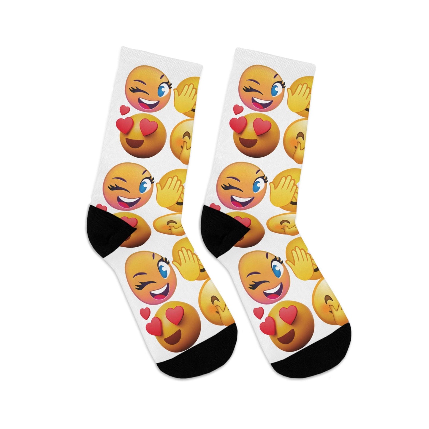 Emoji Socks: Recycled Poly Blend, Funny Novelty Gift