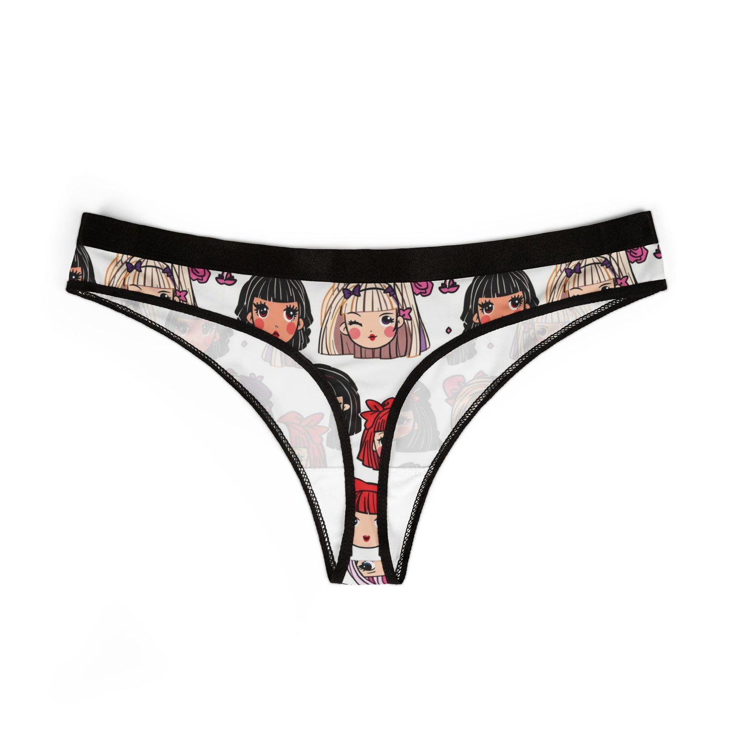 Anime Girl Panties, Thong, Cute Kawaii Seamless Underwear