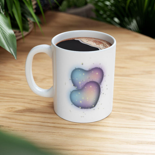 Dreamy Ceramic Coffee Mug: Inspirational Art Drinkware