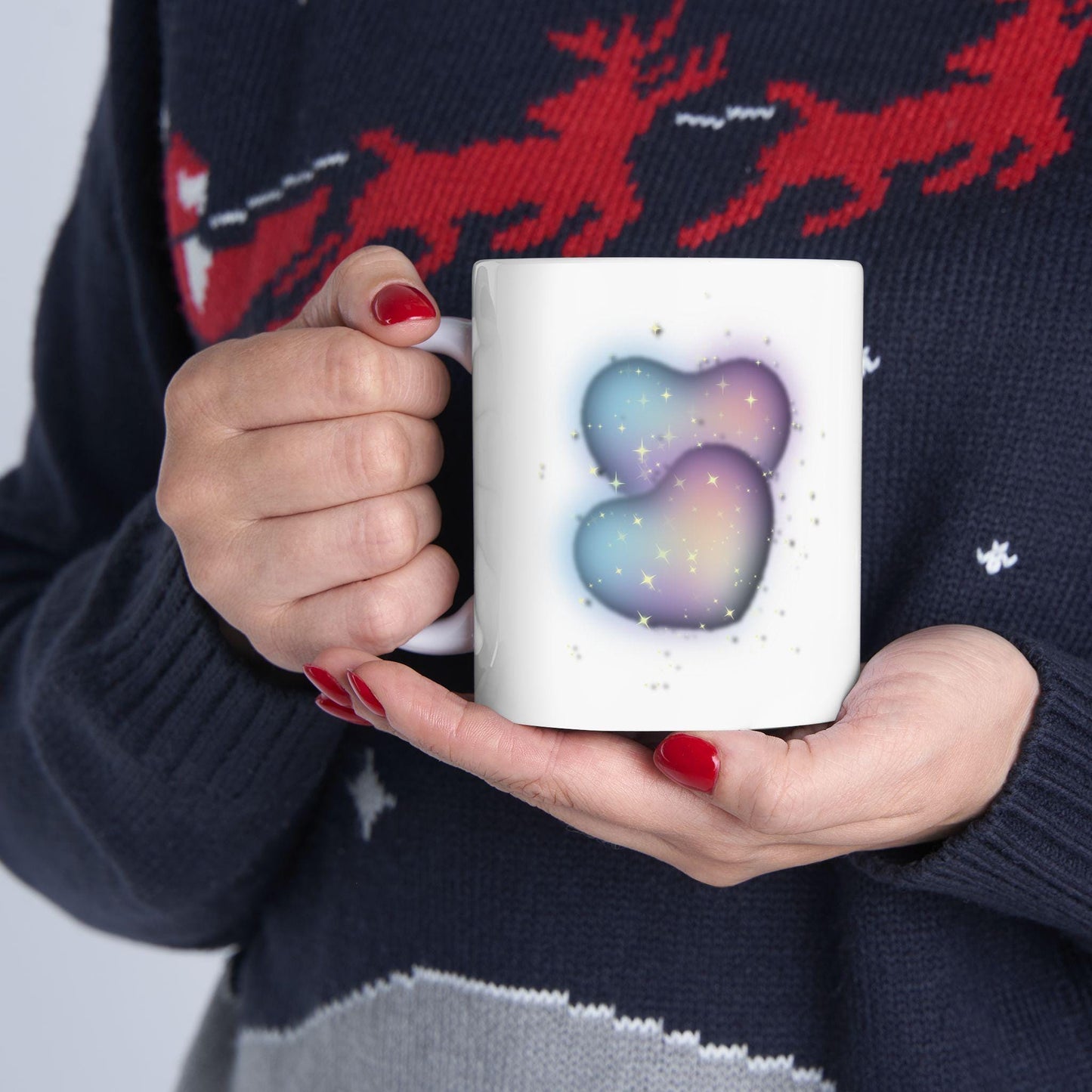 Dreamy Ceramic Coffee Mug: Inspirational Art Drinkware