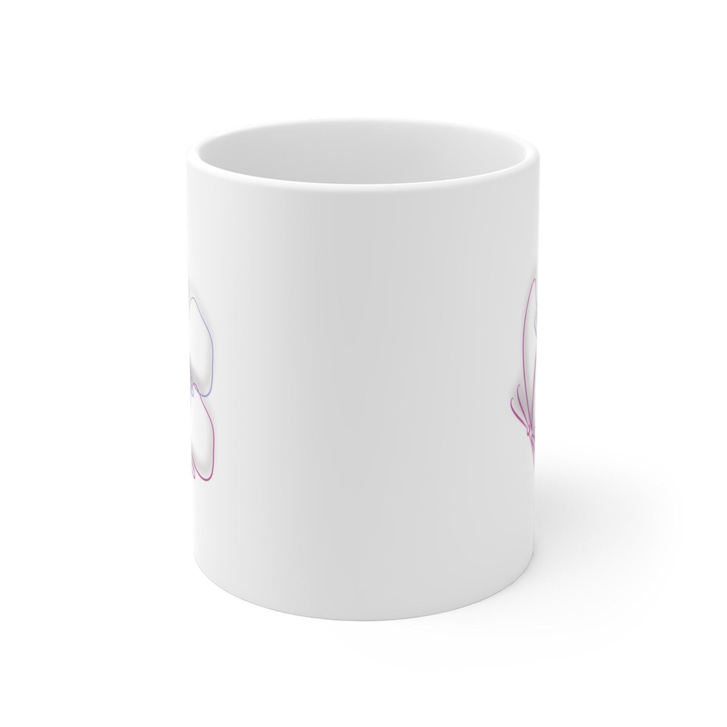 Flower Power Mug - Aesthetic Floral Coffee Cup, Gift for Plant Lovers, Home Decor, Birthday, Mother's Day, Tea Mug, Art Lover's Gift