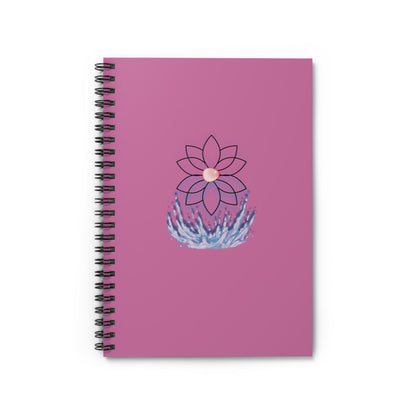 Pink Lotus Blossom Spiral Notebook: Floral Journal for Writers