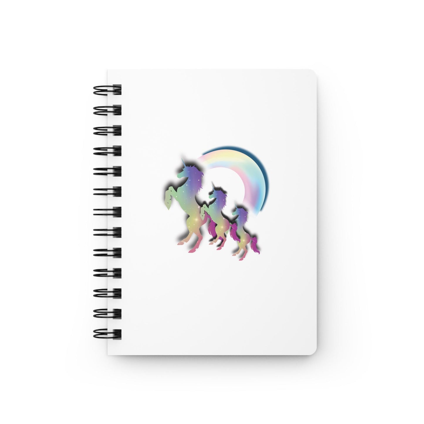 Unicorn Spiral Journal: Rainbow Art Diary, Glittery Gift