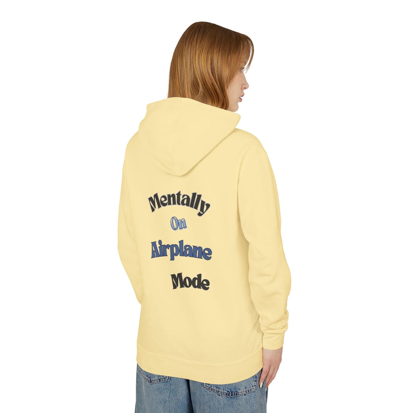 Mentally on Airplane Mode Hoodie, Aesthetic Cute Sweatshirt for Mental Escape, Hoodie and Sweatshirt lovers, 75% OFF