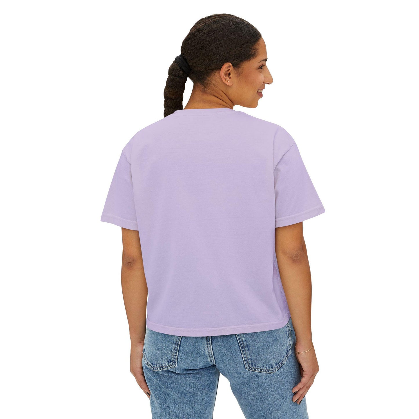 Quirky Cat Lover Boxy Tee: Pigment-Dyed Comfort Shirt